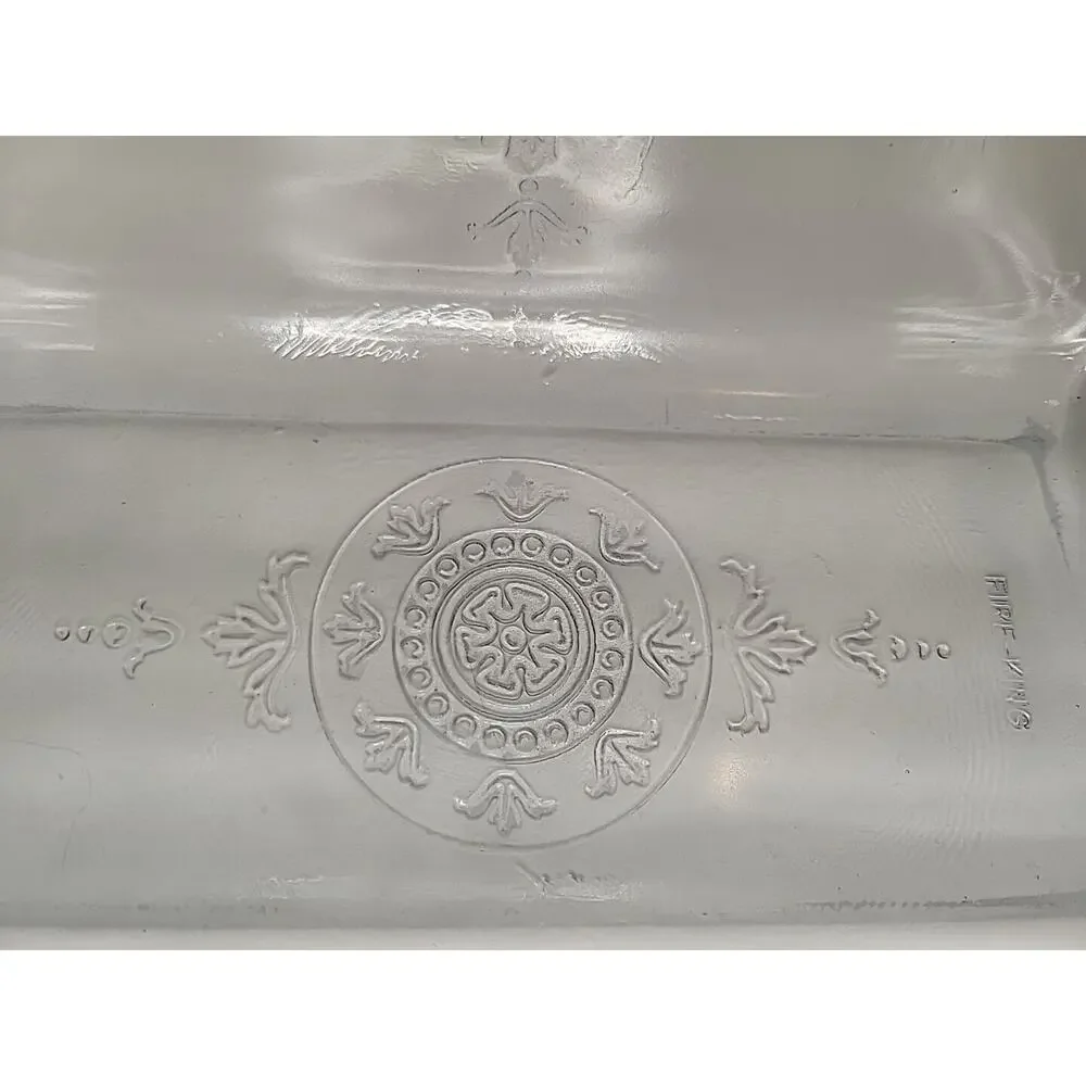 Fire King Sapphire Blue Philbe Loaf Pan 9 x 5 1941-1956 Vtg Loaf Pan Embossed